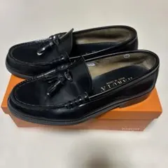 HARUTA タッセルローファー 907 本革 黒 25.5cm