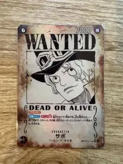 ワンピース サボ WANTEDカード ワンピース サボ WANTEDカード WANTEDサボ【SPパラレル】《黒
