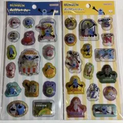 パペットスンスン　ポップデコパーティー　 わたあめカプセルシールセット