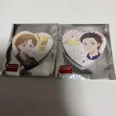 リゼロ スバル ハート缶バッジ×2個 異世界学園生活 - メルカリ