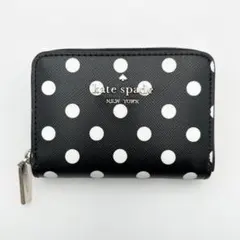 kate spade　スモールジップ　アラウンド　カードケース　ウォレット　黒