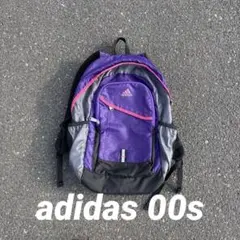 00s adidas 紫 黒 リュック　tec