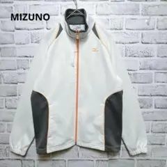 美品♡【ミズノ】ジャージ ジップアップジャケット 白×グレー S レディース