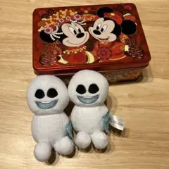 香港ディズニーランド　スノーギース肩乗せぬいぐるみ２個セット※付属マグネット無し