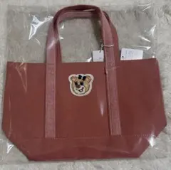 新品未使用ラブラリーバイフェイラー　オールドテディワッペントートバッグ小 ピンク