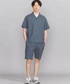 beauty＆youth パナマシャツ&イージーショーツ セットアップ