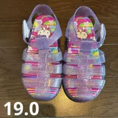 サンリオ ハローキティ キッズ サンダル ラメ クリア 19cmのサムネイル