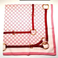 CELINE セリーヌハンカチ ピンク系