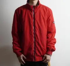 Tommy Jeans 赤 ナイロンジャケット フルジップのサムネイル