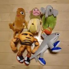 イタリアンブレインロット ぬいぐるみ 5体セット 25〜30センチ♪