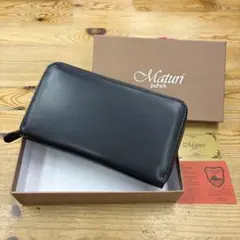 セール❗️マトゥーリ イタリアンレザーパステルカラーラウンド 長財布 
