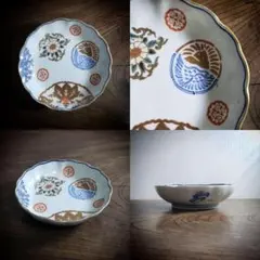 古伊万里色絵二重高台大鉢 赤絵古伊万里 八寸鉢 | 古道具・骨董 あんてぃーくかのん。