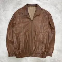 ECHT LEDER 90s ヴィンテージ レザージャケット 本革 ブラウン