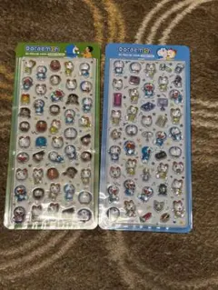 韓国限定 ドラえもん ボンボンドロップシール 2枚セット　3Dクリスタルシール