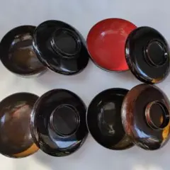 お椀 漆器 4客 骨董品 江戸時代 天保 - メルカリ