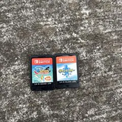 NintendoSwitchソフト2本セット釣りスピリッツポケモンソードケース〇