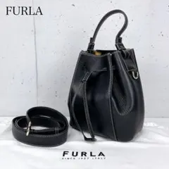 みーさん　極美品★ FURLA ミアステラ 巾着 2wayショルダーバッグ FURLA フルラ ハンドバッグ ショルダーバッグ 巾着バッグ