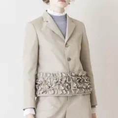 Memorial pin dot frill hem jacketのサムネイル