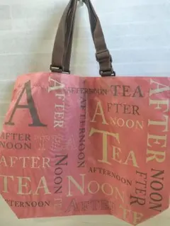 【新品未使用】 AfternoonTea アフタヌーンティー エコバッグ　ピンクのサムネイル