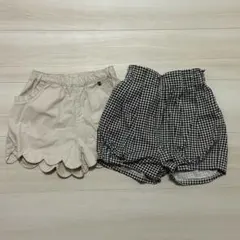 美品！プティマイン　夏服　ハーフパンツ110㎝2枚セット
