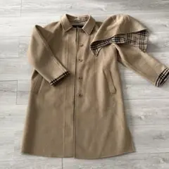 BURBERRY ベージュ ヴィンテージウールカシミヤフードコート 15のサムネイル