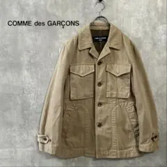 COMMEdesGARCONSHOMME大人ミリタリージャケットベージュ希少SSのサムネイル