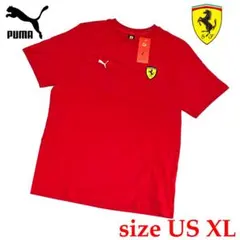 新品　US XLサイズ　プーマ　フェラーリ　コラボ ロゴティー　レッド　半袖