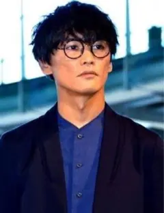 エトセンス　バイカラーシャツ　ネイビー　ethosens 山口一郎