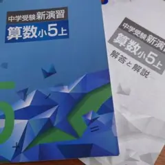 中學受験新演習 數學 小五 上