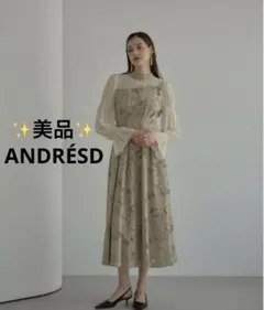 【美品】 ANDRÉSD アンドレスド ロングワンピース ドレス