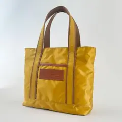 新品 folna ナイロンバッグ イエロー