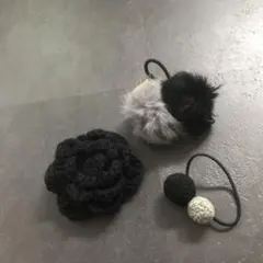 3点セット　ヘアゴム  ヘアアクセサリー