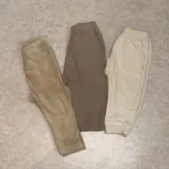 ベビー用レギンス パンツ70〜80サイズ 3枚セット