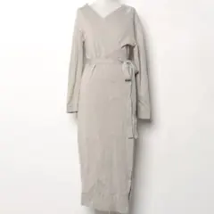 FRAY I.D レイヤードニットワンピース　カシミヤ混　ロングワンピース