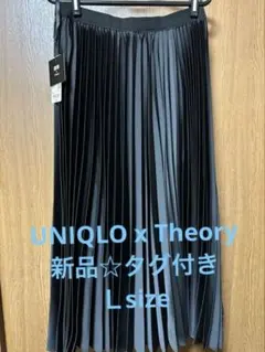 UNIQLO x Theory ブラック プリーツスカート　Ｌサイズ