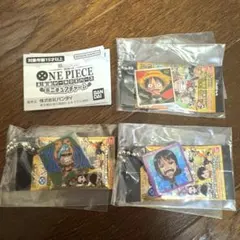 ワンピース　大海賊シール　ウエハース　ミニチュアチャーム　ガチャ　3点セット