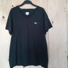 Lee ブラック Vネック Tシャツ 半袖