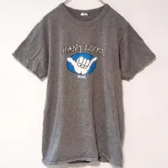 インディペンデント クルーネック 半袖 プリントTシャツ S 灰色 綿 夏フェスのサムネイル