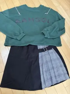 CECIL McBEE×KANGOL トレーナー&スカート風キュロットセット