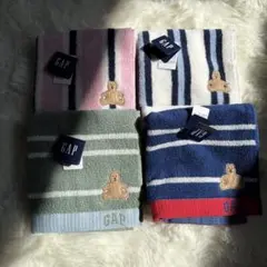 GAP ストライプ ハンカチ 4枚セット