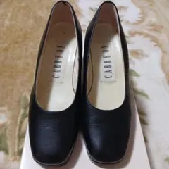 CARRYON　 黒 　スクエアトゥ ハイヒール　入学式卒業式　フォーマル