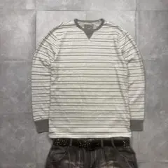 Y2K 00s oldgap 短丈ボーダーロンTarchive c-boy Sのサムネイル
