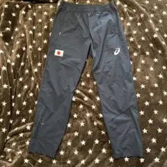 asics ジャージパンツ L 日本国旗刺繍