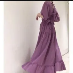 スナイデル　カシュクールワンピース　パープル