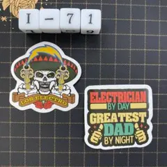 防水ステッカー　溶接工　建設電気技師　消防士　アメリカン　英語　標語　I-71