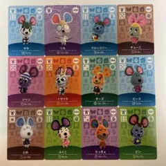 あつ森amiiboカード　サラ　リカ　ブロッコリー　チューこ　ジャン　イザベラ