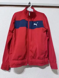 PUMA ジップアップジャケット 130サイズ　赤/青
