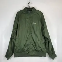 00s ステューシー 裏フリース ナイロンブルゾン グリーン系 XLサイズ
