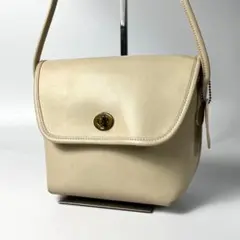 希少 OLD COACH ショルダーバッグ レザー 306 ターンロックUSA製