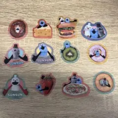 パペットスンスン　フレークステッカー　12枚セット　シール　スンスン　②